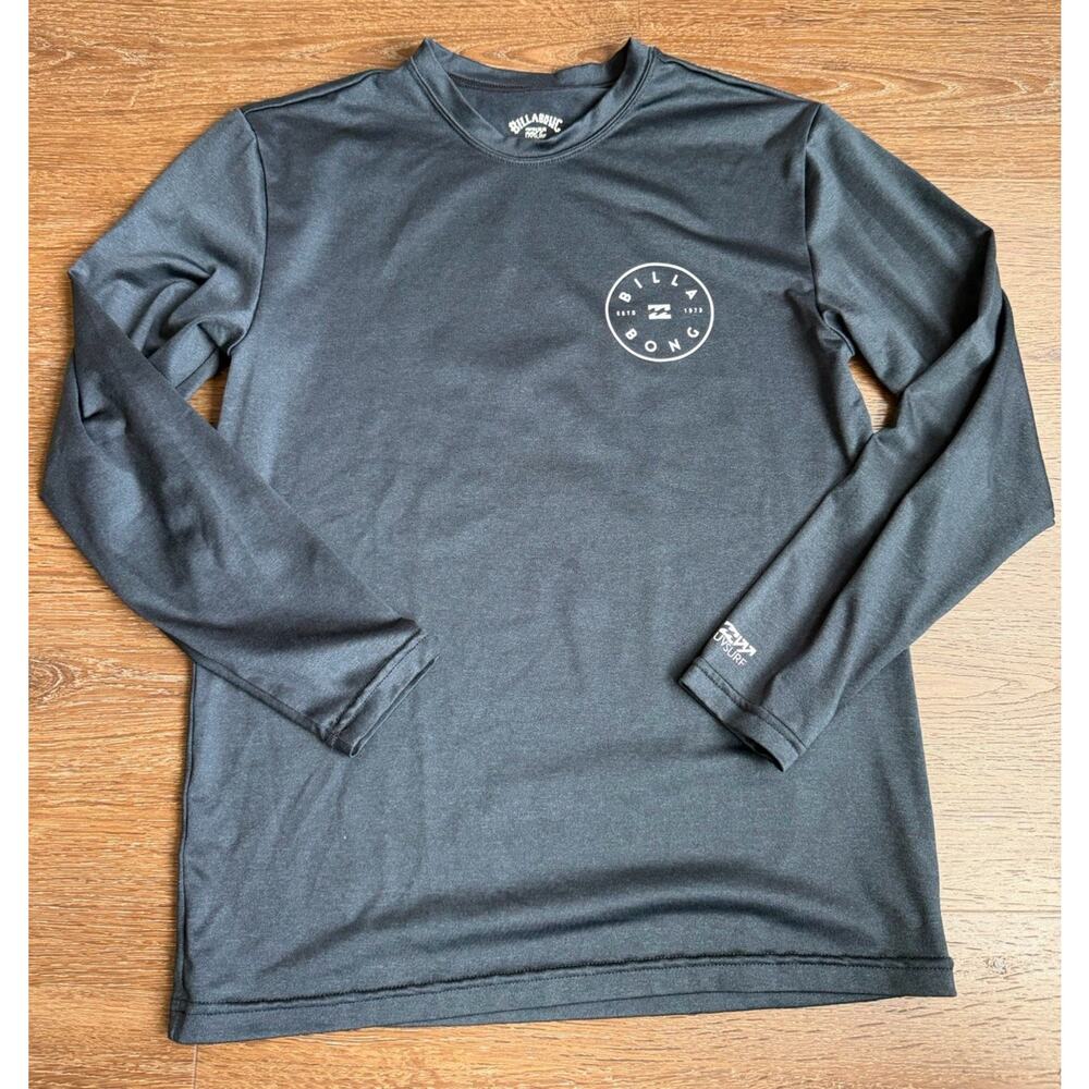 Billabong Boys Long Sleeve Logo Rash Guard Swim Top Spf Size S 10